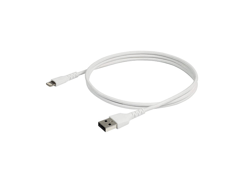 Startech.Com 3 Ft(1M) Durable White Usb-A To Lightning Cable, Heav