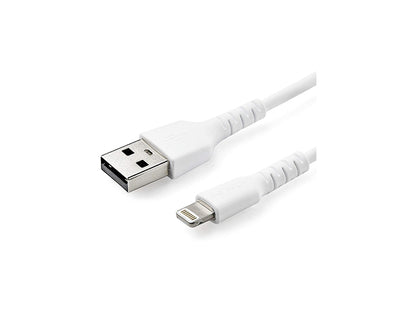 Startech.Com 3 Ft(1M) Durable White Usb-A To Lightning Cable, Heav