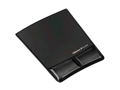 Alfombrilla de ratón/soporte de muñeca Fellowes - Gel negro