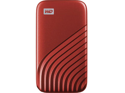 Disque SSD externe portable WD My Passport 1 To, rouge