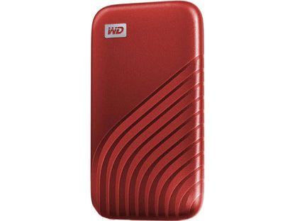 Disque SSD externe portable WD My Passport 2 To, rouge