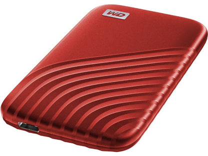 Disque SSD externe portable WD My Passport 2 To, rouge