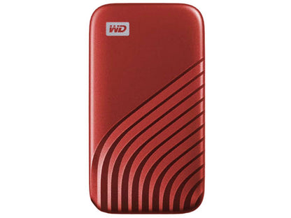 Disque SSD externe portable WD My Passport 2 To, rouge