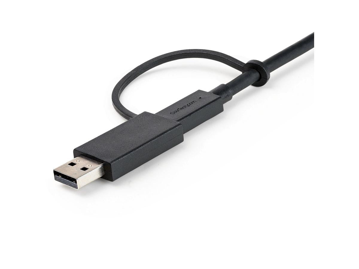 Startech.Com 3Ft (1M) Usb C Cable W/ Usb-A Adapter Dongle, Hybrid
