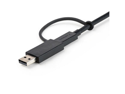 Startech.Com 3Ft (1M) Usb C Cable W/ Usb-A Adapter Dongle, Hybrid