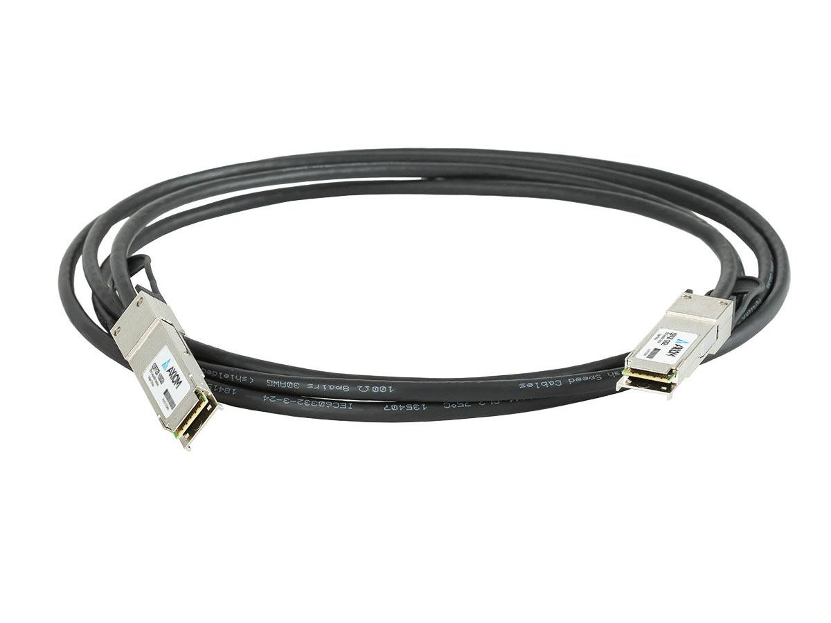 Câble DAC passif Axiom 100Gbase-Cr4 Qsfp28 compatible Cumulus 1 m