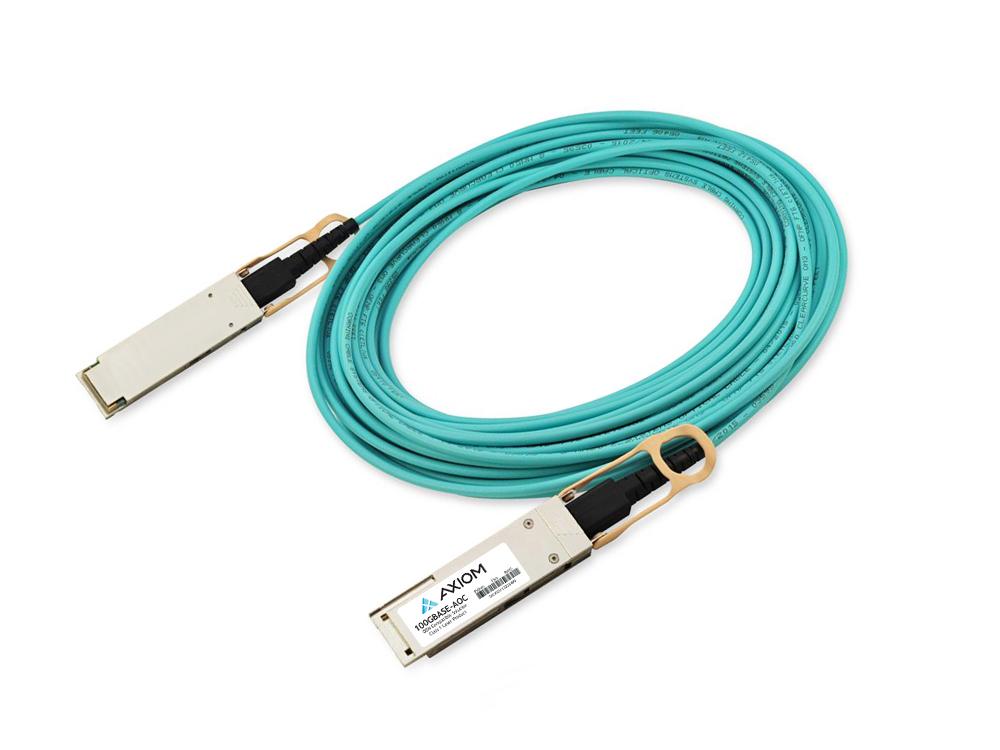 Câble optique actif Axiom 100Gbase-AOC Qsfp28 compatible Cumulus 10 m