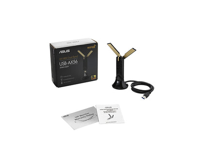 Adaptateur Wi-Fi USB Asus Wifi 6 AX1800 (USB-AX56), double port B/Wi-Fi 6