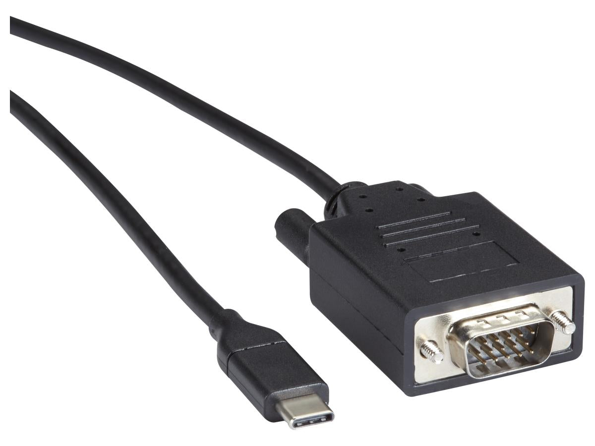 Black Box Corp Usbc To Vga Cable, 3Ft
