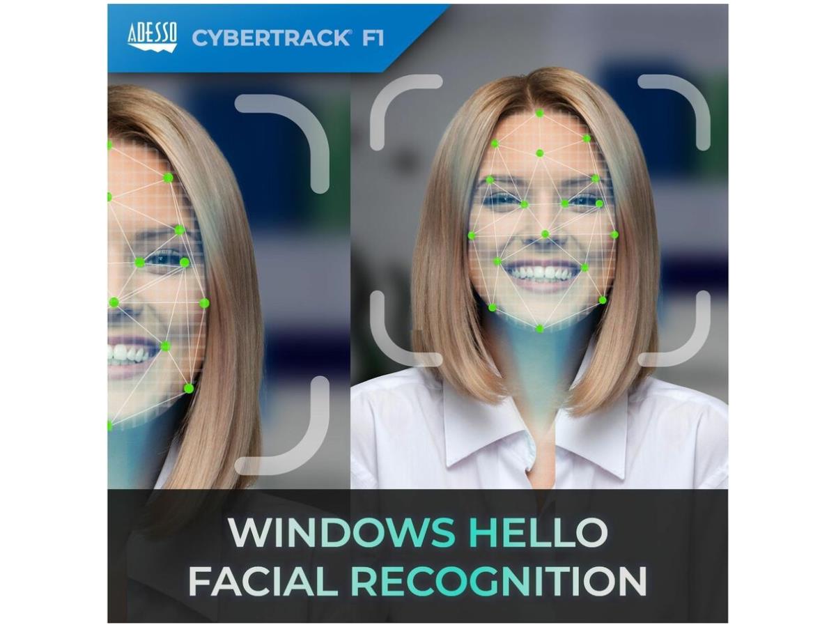 Webcam HD Adesso 1080P avec reconnaissance faciale Windows Hello Build-I