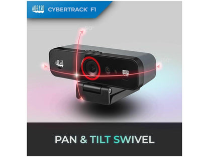 Webcam HD Adesso 1080P avec reconnaissance faciale Windows Hello Build-I