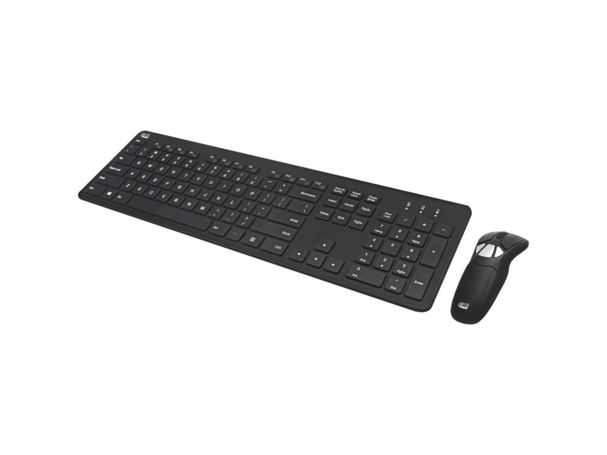 Adesso Wireless Presenter Mobile Mouse With Full Size Keyboard