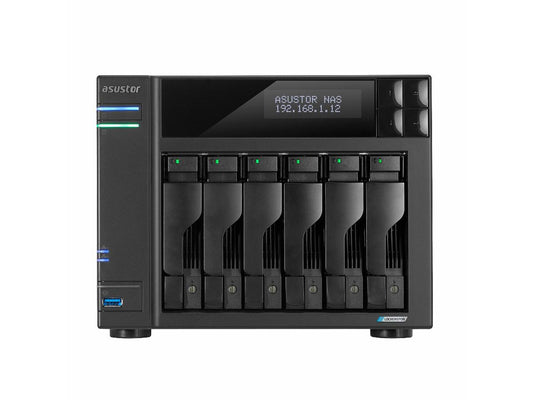 Asustor Lockerstor 6 G 2 As6706T 6 Bay Nas, Quad-Core 2.0Ghz, Dual