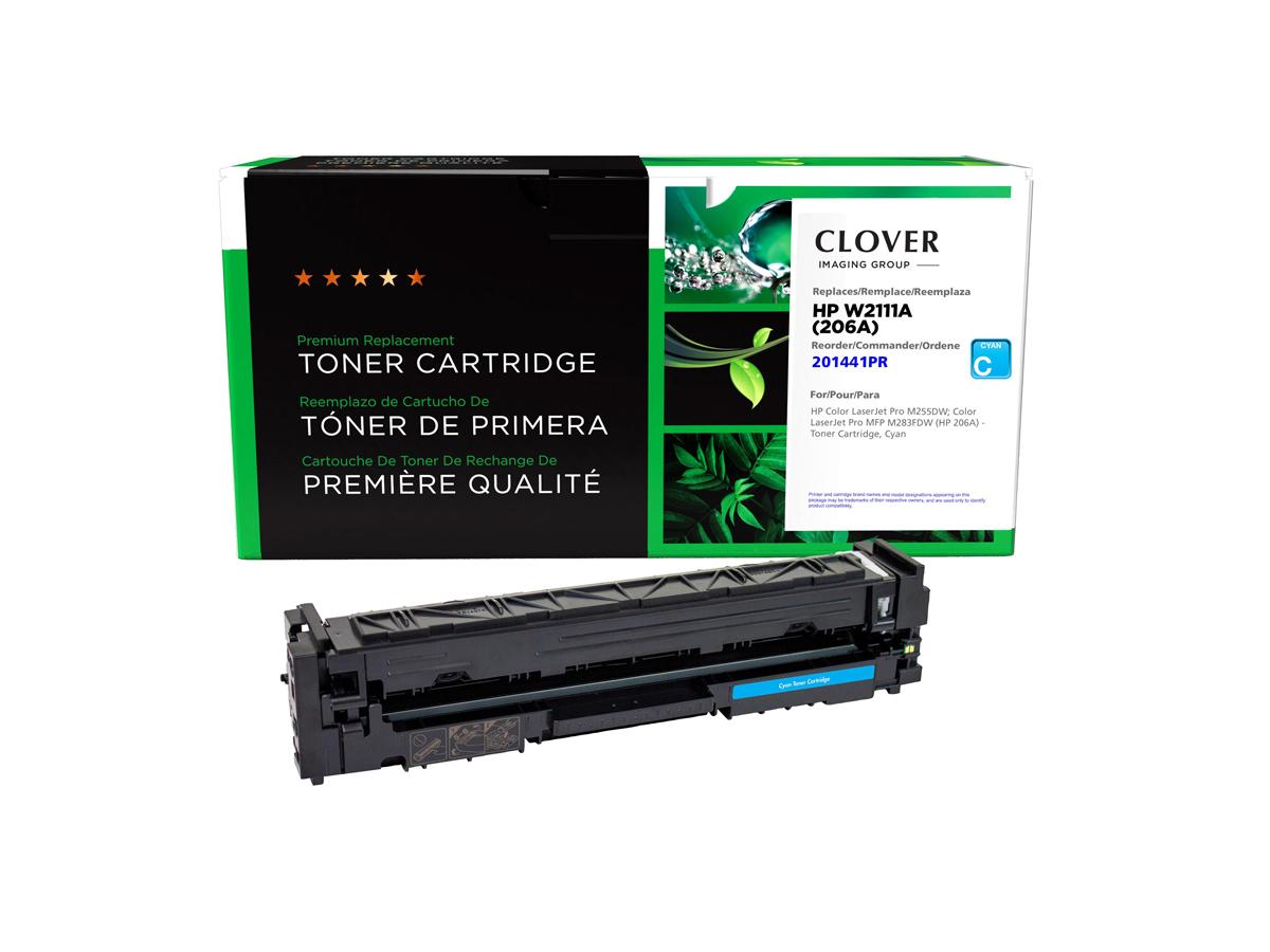 Cartouche de toner cyan reconditionnée Clover Imaging pour HP W2111A (