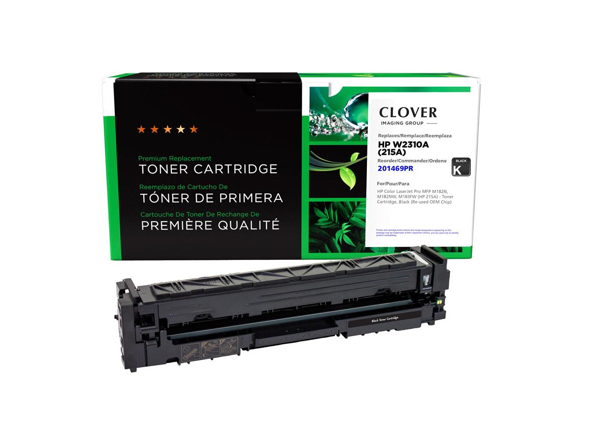 Cartouche de toner noir reconditionnée Clover Imaging pour HP W2310A