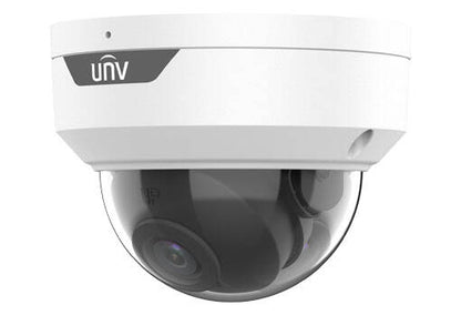 Cámara domo fija Uniview Network de 8 MP, 4K, HD, IR, 4 mm (IPC328SR3-ADF40KM-G)