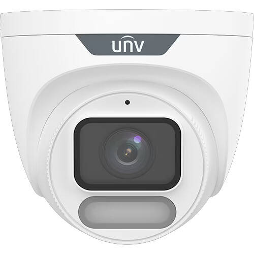 Uniview 8MP 4K Colorhunter Turret Camera,Wise-ISP OwlView, Mic,Warm Light, 2.8mm (IPC3628SR-ADF28KM-WP)