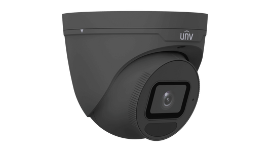 Caméra réseau Uniview 8 MP LightHunter, tourelle infrarouge fixe, 2,8 mm, noire (IPC3638SS-ADF28K-I1-BK)