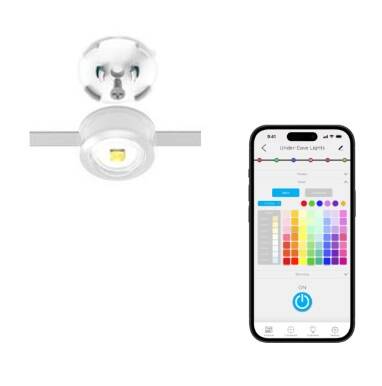 JascoPro Under Eave RGBWW LED Lights, 36 Light Add On, White (84430)