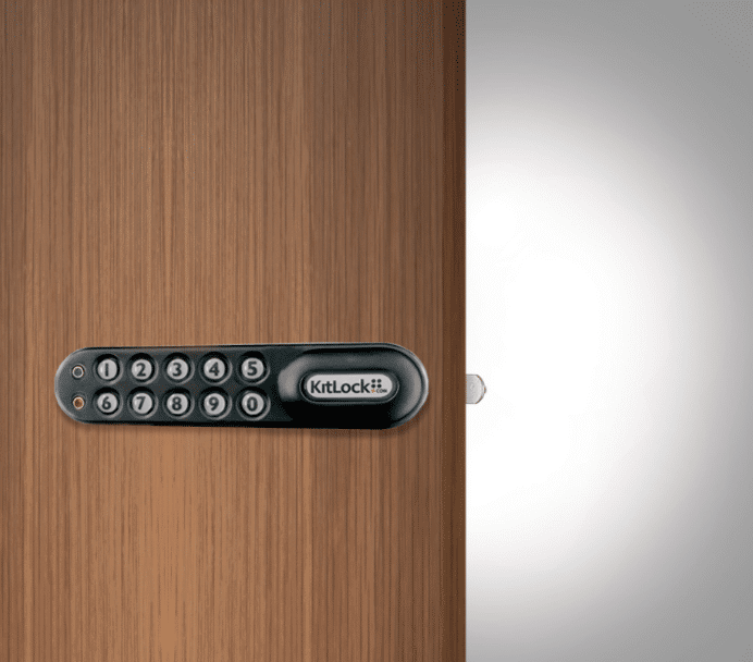 Codelocks KL1000 Classic KitLock Electronic Locker Lock, Left Hand, Black (KL1000BK-LH)
