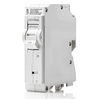 Leviton Branch Circuit Breaker GFCI 1P 20A 120V 10KA, Thermal (LB120-GFT)