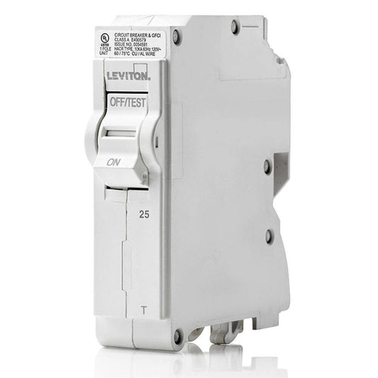 Disyuntor derivado Leviton de 25 A, unipolar, térmico (LB125-T)