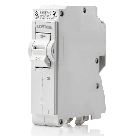 Disyuntor Leviton de 30 A, unipolar, térmico (LB130-T)