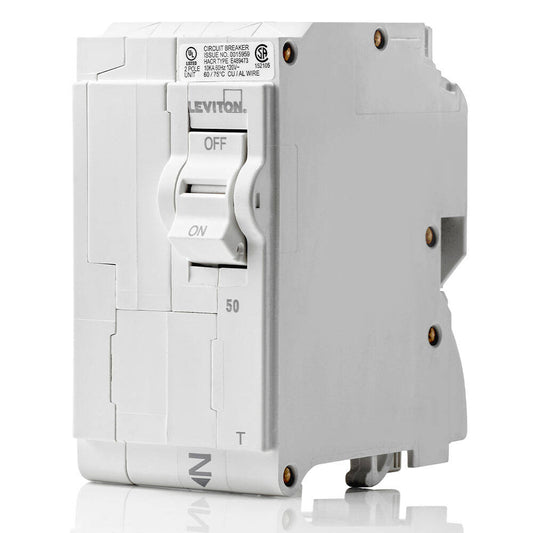 Disjoncteur de dérivation thermique Leviton 50 A bipolaire (LB250-T)