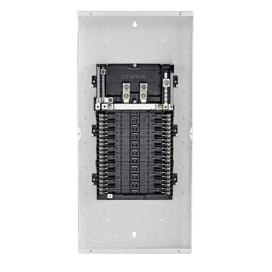 Centre de distribution intérieur Leviton NEMA1, bornes principales, 20 emplacements, porte standard (LP222-LDC)
