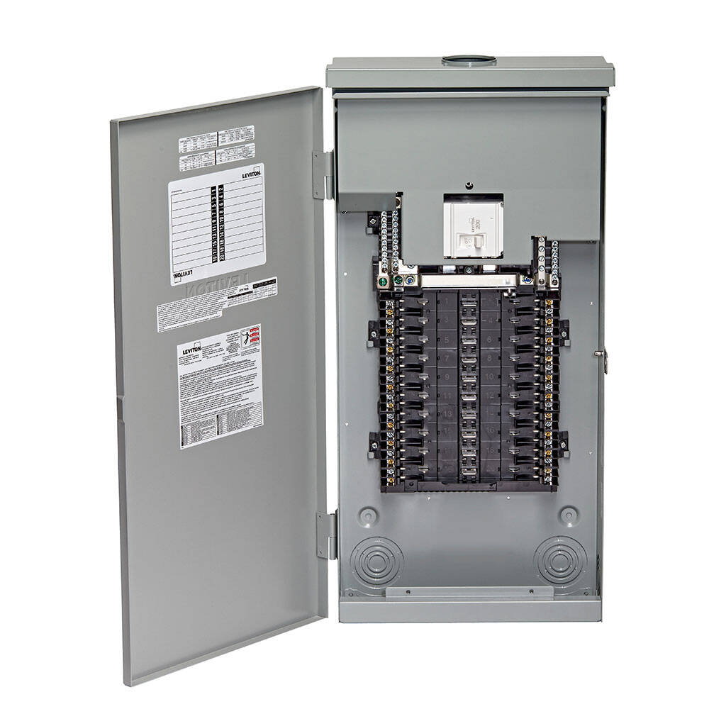 Leviton Load Center Outdoor NEMA3, 200A Main Breaker, 20 Space (LR220-BDC)