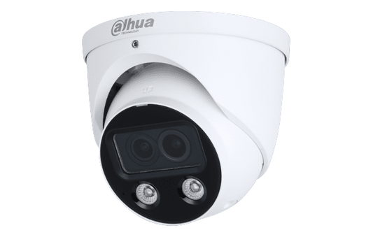 Caméra Dahua 4 MP Night Color 2.0 Fusion Technology Eyeball 2,8 mm avec double objectif ePoE (N45DUD2)