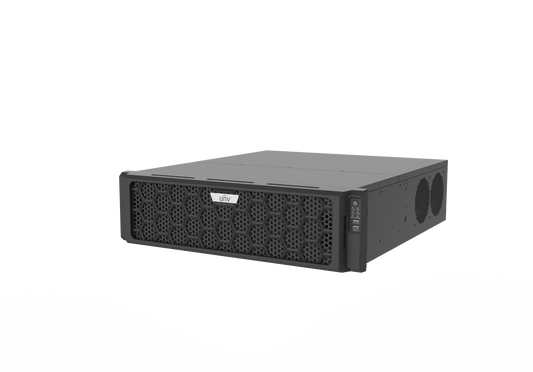 Uniview UNV NVR 128 canaux 4K, 16 ports SATA, disque dur enfichable à chaud, 4 cartes réseau (NVR516-128E-R)