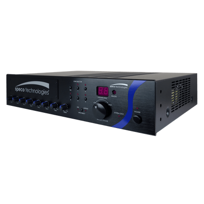 Amplificateur mélangeur de sonorisation Speco 120 W avec baie modulaire (SPE-PBM120A)