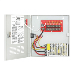 Seco-Larm Enforcer CCTV Power Supply with PTC Protection, 12VDC 10A, 9 Output (PC-U0910-PULQ)