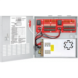 Seco-Larm Enforcer CCTV Power Supply with PTC Protection, 12VDC, 30A, 18 Output (PC-U1830-PULQ)