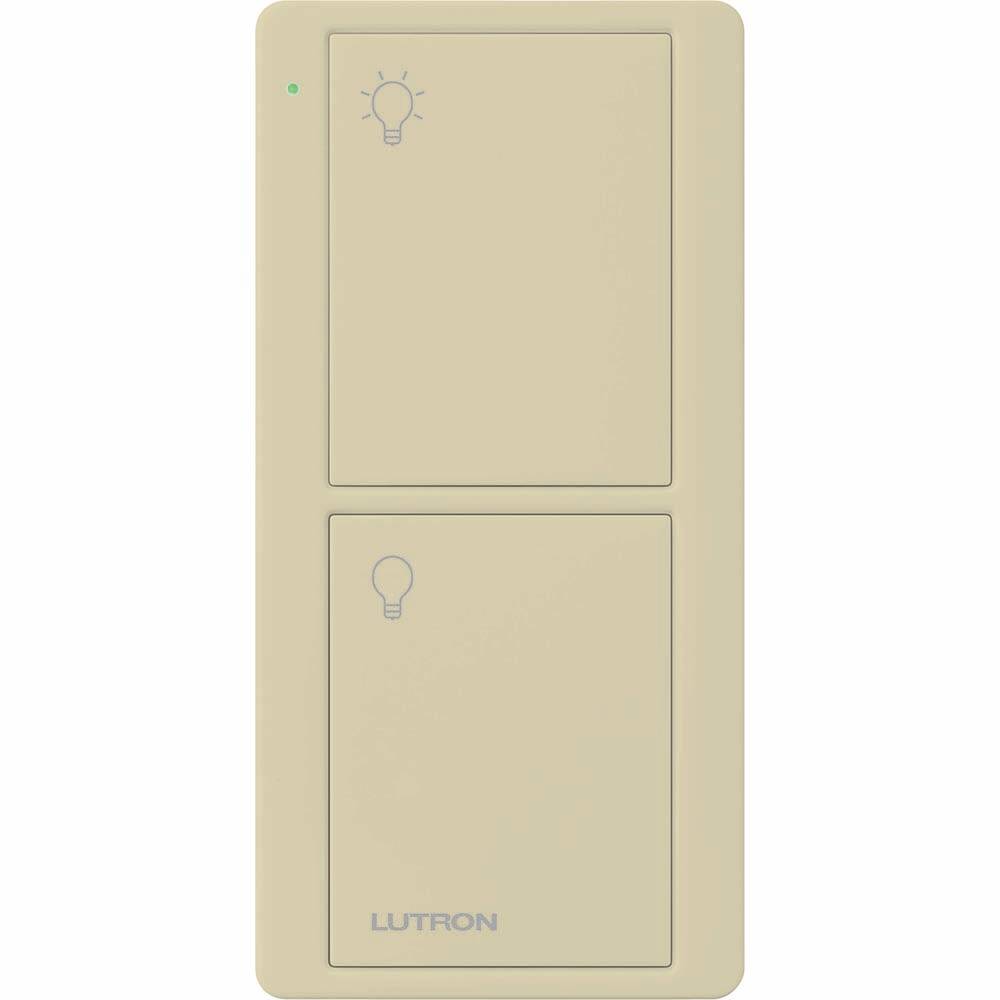 Lutron Pico Remote with LED, Ivory (PJ2-2B-GIV-L01)