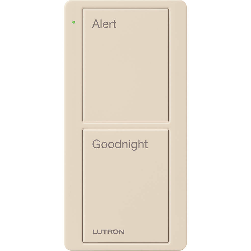 Lutron Pico Remote 2 Button Bedside Scene, Light Almond (PJ2-2B-GLA-P02)