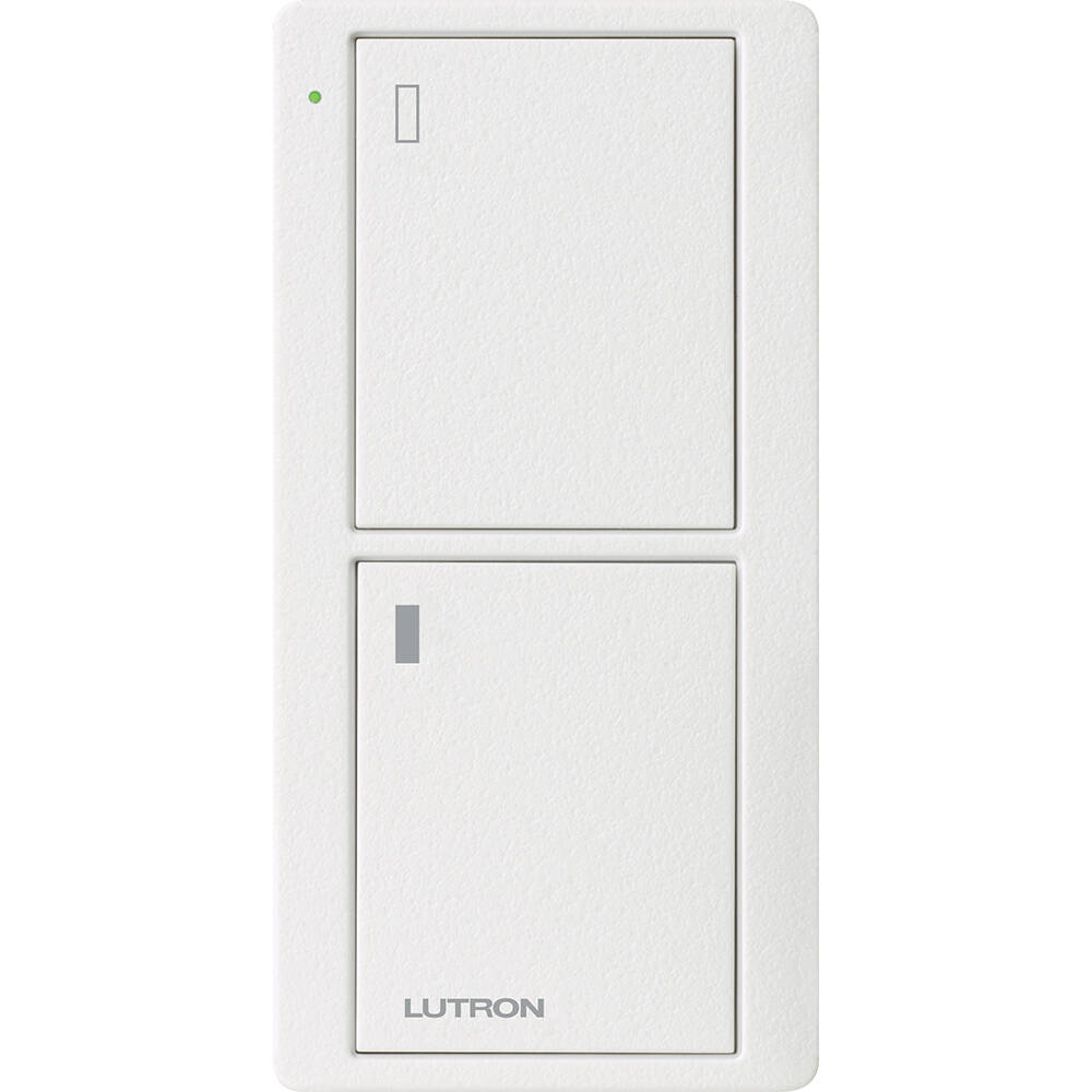 Lutron Pico Remote 2 Button Power Icon, Snow (PJ2-2B-TSW-L02)