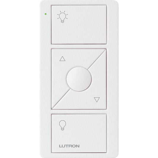 Lutron Pico Remote 3 Button Raise Lower Light Icon, Snow (PJ2-3BRL-TSW-L01)