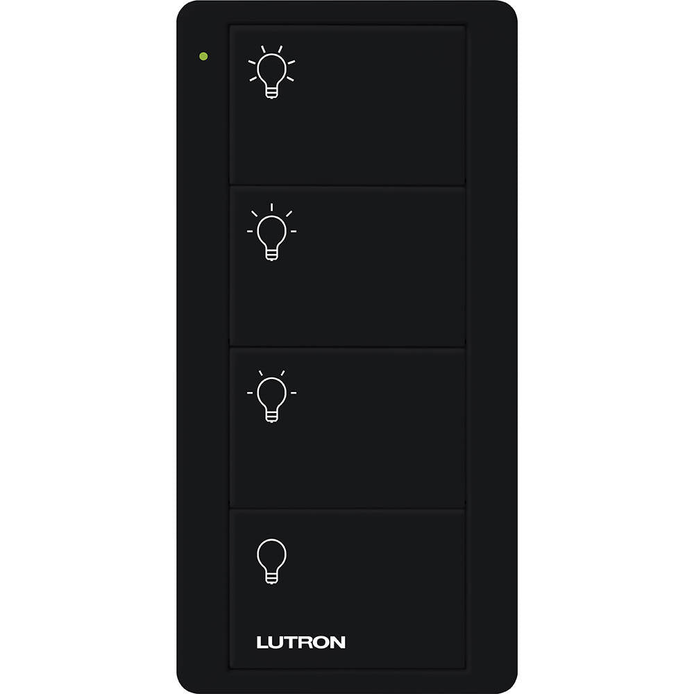 Lutron Pico Remote 4 Button Scene Light, Black (PJ2-4B-GBL-L31)