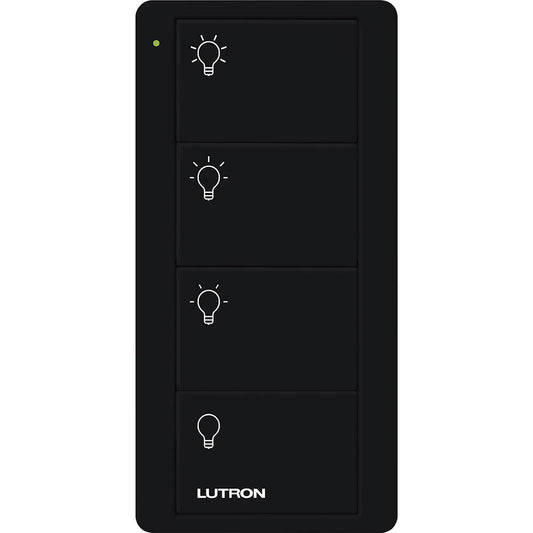 Lutron Pico Remote 4 Button Scene Light, Black (PJ2-4B-GBL-L31)