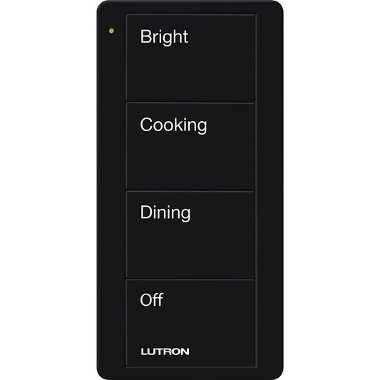 Lutron Pico Remote 4 Button Kitchen Scene, Black (PJ2-4B-GBL-P02)