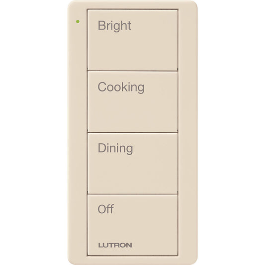 Lutron Pico Remote 4 Button Kitchen Scene, Light Almond (PJ2-4B-GLA-P02)