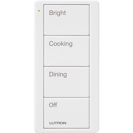 Lutron Pico Remote 4 Button Kitchen Scene, White (PJ2-4B-GWH-P02)