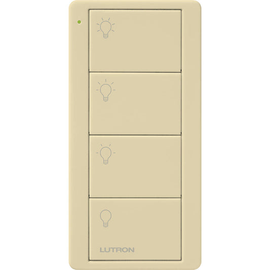 Lutron Pico Remote PRO 4 Button Scene Light, Ivory (PJ2-4B-IV-L31P)