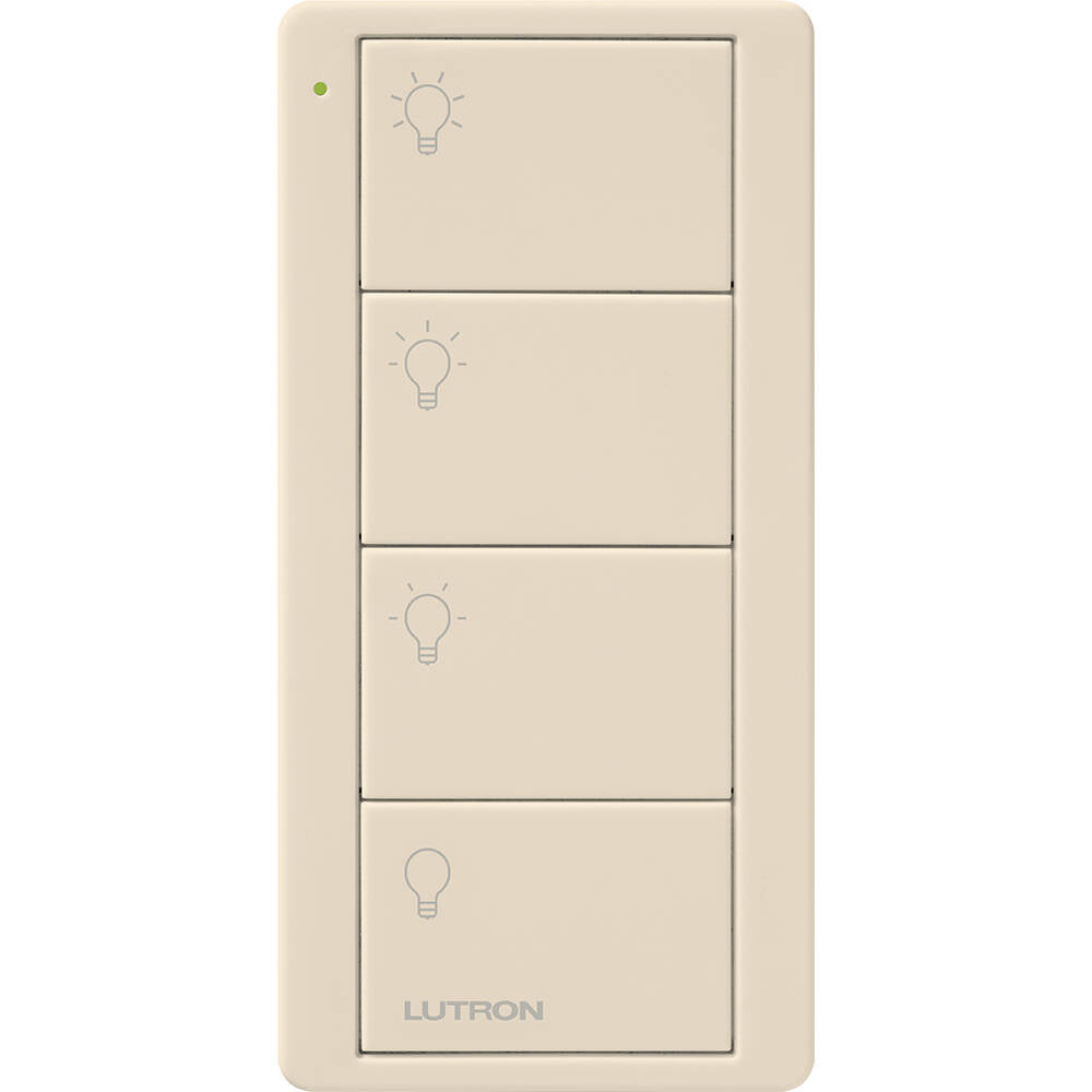 Lutron Pico Remote PRO 4 Button Scene Light, Light Almond (PJ2-4B-LA-L31P)