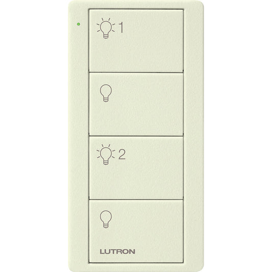Lutron Pico Remote 4 Button 2 Group Light, Biscuit (PJ2-4B-TBI-L21)