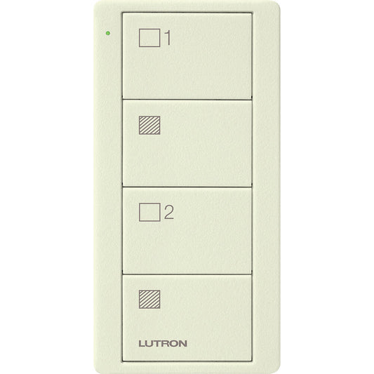 Lutron Pico Remote 4 Button 2 Group Shade, Biscuit (PJ2-4B-TBI-S21)