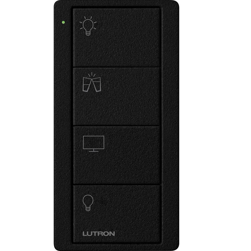 Lutron Pico Remote 4 Button Family Rm Scene, Midnight (PJ2-4B-TMN-P11)