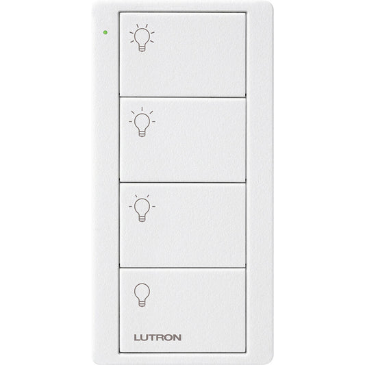 Lutron Pico Remote 4 Button Scene Light, Snow (PJ2-4B-TSW-L31)